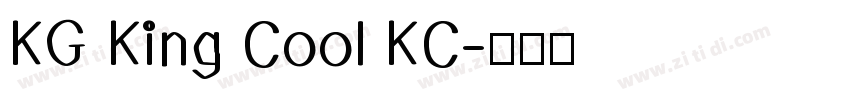 KG King Cool KC字体转换